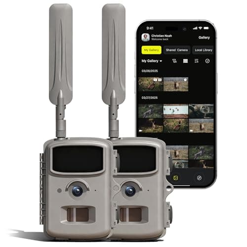BUCKSNAP Parallens 4G Cellular Trail Cameras - 2.3K Video 0.3 Trigger Speed, 32MP Photos AI Powered, Night Vision, IP65 Water-Resistant Game Camera