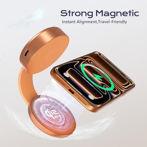 3 in 1 Charging Station for Apple Multiple Devices, Qi2.2 25W Foldable Magnetic Fast Wireless Charger Dock, Travel Charging Pad for iPhone 17/16-12 Series, Apple Watch, AirPods (45W Adapter Included) - Thumbnail 6