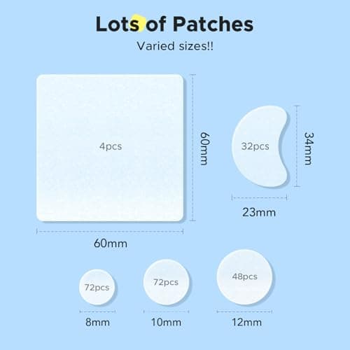 LitBear Pimple Patches for Face, Large Acne Patch, XL Hydrocolloid Bandages,Zit Stickers for Forehead, Chin, Nose, Body, Back, and Chest (5 Sizes, 228 Pimple Patches) - Thumbnail 5