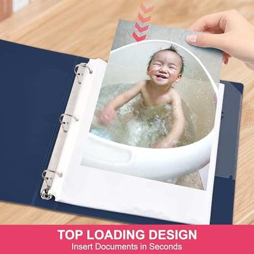Sheet Protectors 500 Pack | Fits 8.5x11 Paper & 3-Ring Binders | Glare-Reducing Textured Surface with Reinforced Edges | Acid-Free Top-Loading for Home, School & Office - Thumbnail 6