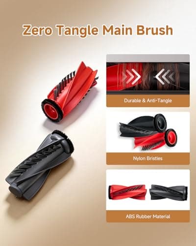 Qrevo Curv 2 Flow Replacement Kit for Roborock Qrevo Curv 2 Flow Robot Vacuum Cleaner, 24PCS Accessories Parts: 2 Mop Rollers 4 Main Brushes 6 Side Brushes 6 Activated Carbon Dust Bags 4 HEPA Filters - Thumbnail 5