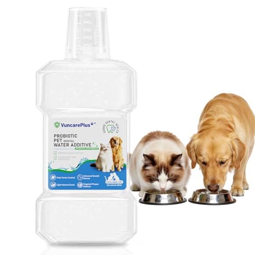 VUNCAREPLUS Probiotic Pet Dental Water Additive for Dogs & Cats, 8.5 oz Dog Cat Oral Care Solution, Dental Care Supplement, Fights Plaque Tartar Bad Breath, No Brushing Water Additive - Image 1