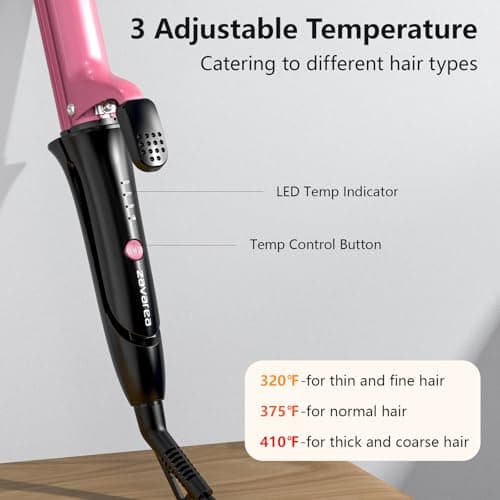 Valentine's Day Gift for Her: 2-in-1 Curling Iron & Straightener with Ceramic & Argan Oil, 30s Fast Heat, 3 Temp Settings (325-410°F), Auto Shut-Off, Dual Voltage 110-240V Travel Hair Styler for Women - Thumbnail 5
