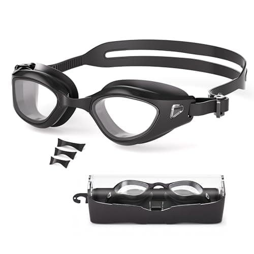 Wildley Swim Goggles Adult, Anti-Fog Pool Swimming Goggles for Men Women Youth, Leak Proof HD Clear Lens Water Goggles with UV Protection - Image 1