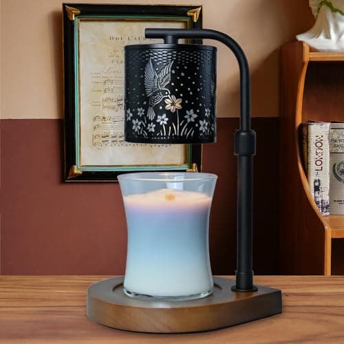 Eandisom Candle Warmer Lamp Timer - Hummingbird Candle Lamp Warmer, Birthday Gifts for Women, Mothers Day Gifts for Mom, House Warming Gifts New Home, Candle Warmer for Jar Candles with 2 Bulb - Thumbnail 4