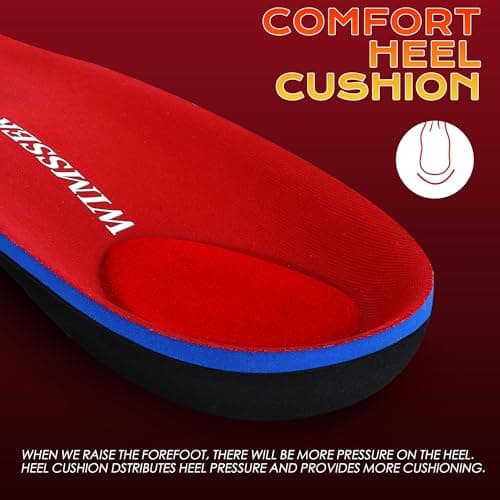 Metatarsalgia Insoles for Walk & Standing, Larger Metatarsal Pad for Ball of Foot Pain, Morton's Neuroma Relief, Comfort Orthotics Inserts with Heavy Duty High Arch Support & Heel Cushion, Men Women - Thumbnail 4