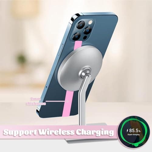 TEAMOLA Silicone Phone Grip Strap - Pink 230 Phone Hand Strap Holder with Loop for Cell Phones, iPhone Grip, Finger Holder & Back of Phone Grips, Secure Anti-Slip Grip(3 Packs) - Thumbnail 3