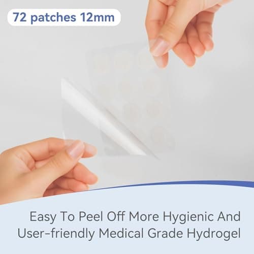 OmaDoto Invisible Pimple Patches for Face - （12mm | 72 Count | 6 Sheets） - Ultra-Thin Hydrocolloid Blemish Cover, Discreet Zit Stickers for Day & Night, Face Patches for Teens and Adults - Thumbnail 6