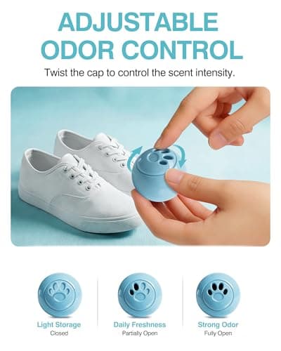 Jevvu Shoe Deodorizer Balls, 10 Pack Odor Eliminator for Shoes, Sneakers, Boots, Gym Bags and Lockers - Thumbnail 3