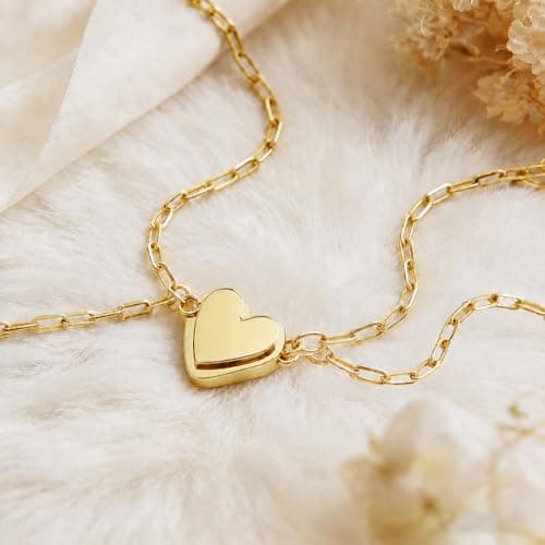 Mother Daughter Bracelets,14K Gold Plated Stainless Steel Matching Bracelet - Thumbnail 4