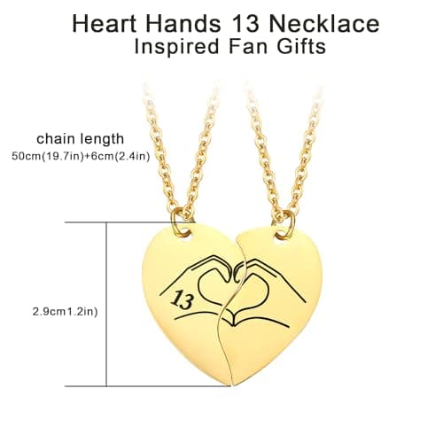 COTATI Quotes Guitar Pick Necklace Outfits Jewelry Accessories Inspired Fans Gift Merch (Gold Heart) - Thumbnail 4