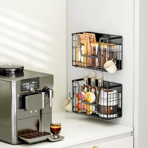 YIWANFW Magnetic Shelf for Fridge, Fruit Potato and Onion Storage Bins, Magnetic Spice Rack Shelves for Side of Refrigerator, Fruit Basket Magnetic Fridge Shelf Kitchen Pantry Organizer Storage - Thumbnail 4