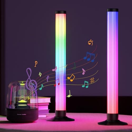 MIHEAL 360° RGB Light Bars LED TV Backlight with DIY Music Sync Modes Smart Bluetooth Control, 8 Scene Modes Color Light Bar for Room Decoration, Gaming, PC, TV … - Thumbnail 3