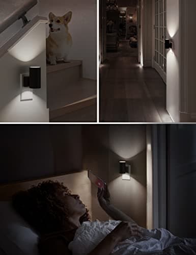 L LOHAS LED Bright Night Light, Night Lights Plug into Wall, 5000K Daylight White, Dimmable Nightlight Plug in with Light Sensor, Decorative LED Nightlights for Hallway Bathroom Kitchen, 2 Pack - Thumbnail 6