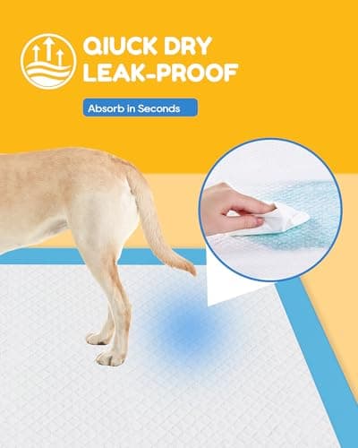 Jolly Care Extra Large Puppy Dog Pee Pads 28" x 34"-30 Count, Super Absorbent Disposable Dog Training Pads, Quick Drying, Leak-Proof, Ultra Thick Potty Pads for Dogs, Puppies, Doggie, Cats, Rabbits - Thumbnail 5