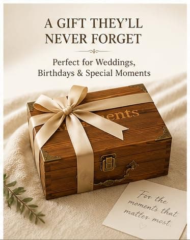WUSUDUR Keepsake Box - Elegant Memory Storage Box for Photos, Letters & Personal Treasures - Decorative Home Decor & Meaningful Gift - Thumbnail 6