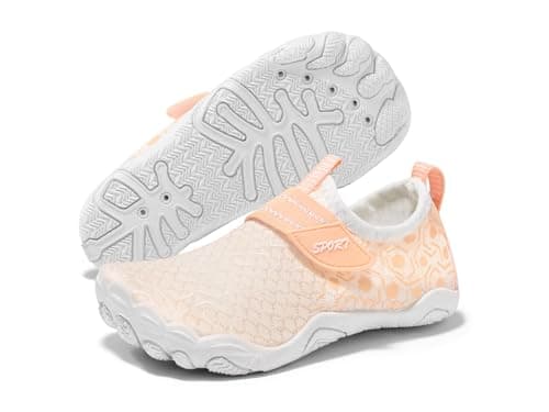 Coutgo Girls Water Shoes Slip On Hiking Outdoor Aqua Shoes Quick Dry Lightweight Beach Swim Sports Shoes