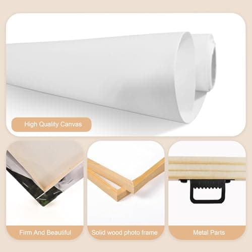 WEGA Custom Canvas Prints with Your Photos (Framed 8X10) Upload Your Image/Photo-Customized Personalized Photo Gifts to Canvas,Wall Art Canvas Printing Christmas Gifts for Pets Family Baby Wedding - Thumbnail 6