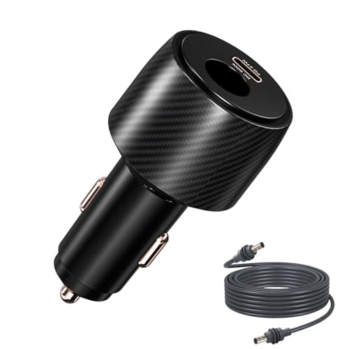 FIRRAX 2 in 1 Starlink Mini Car Adapter 12V to 24V DC Step Up Converter, 6.5FT 20AWG Starlink Mini Cable with Cigarette Lighter Adapter 60W DC + 27W PD Car Power Supply for RVs, Boats, Trucks - Image 1