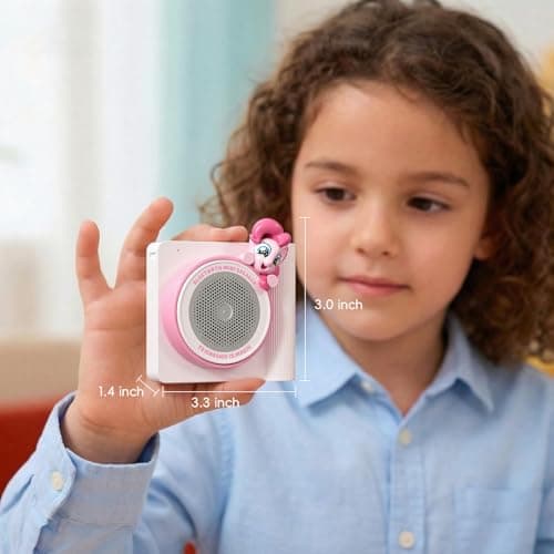 My Little Pony Mini Bluetooth Speaker, Portable Wireless, 10m Range, 5.5H Playtime, Type-C Charging, Pink - Thumbnail 6