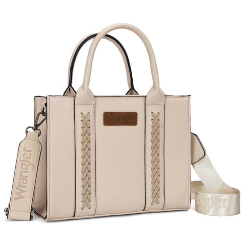 Wrangler Purses for Women Tote Bag Satchel Shoulder Top Handle Handbags Leather Medium Designer Cute Bags for Gift Travel Work Ladies WG70-8120DBG - Image 1