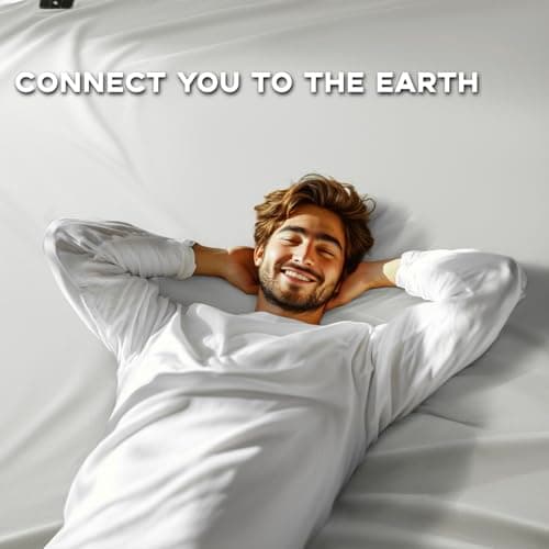 Grounding Sheet King,6% Pure Silver Fiber 94% Cotton Connected Earth Energy, Grounding Bed Sheets 18" Deep Pocket with Grounding Cord Enhances Energy and Well-Being(78"x 80" White) - Thumbnail 6