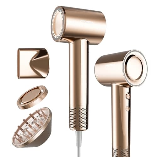 PRITECH High-Speed Ionic Hair Dryer with Diffuser, 1500W Brushless Motor, 200M Negative Ions & Hair Oil-Infused Blowout, 5X Fast Drying Low Noise Lightweight Styler for Travel Home Salon Use - Image 1