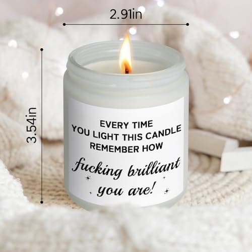 Funny Mothers Day Gifts for Mom from Daughter Son, Unique Mother's Day Presents for Wife from Husband, Gifts for Mom Friends Coworkers Gift Ideas, Encouragement Birthday Gift for Women, Candles - Thumbnail 2