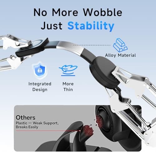 COOEXES Magnetic Car Phone Holder, Bendable Alloy Arm Car Mount with Vacuum Suction, All-in-one Dessign & 108LBS Strongest Suction & 360° Rotation for All MagSafe Phones iPhone 17 16 15 14 Pro Max - Thumbnail 5