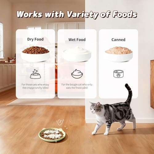 Zonopy Slow Feeder Cat Bowl, 2 PCS Silicone Cat Bowl, Slow Feeder Ideal for Dry and Wet Food, Easy to Clean, Interactive Puzzle Toy for Pets Food Training, Keeps Cats Busy,6.69" W*0.65" H - Thumbnail 4