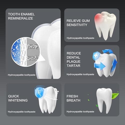 woadee 7.5% Hydroxyapatite Toothpaste for Advanced Enamel Protection, Fluoride-Free Nano Hydroxyapatite Toothpaste, Gentle and Effective Formula, Fresh Breath, Suitable for Sensitive Teeth 2 Pack - Thumbnail 6