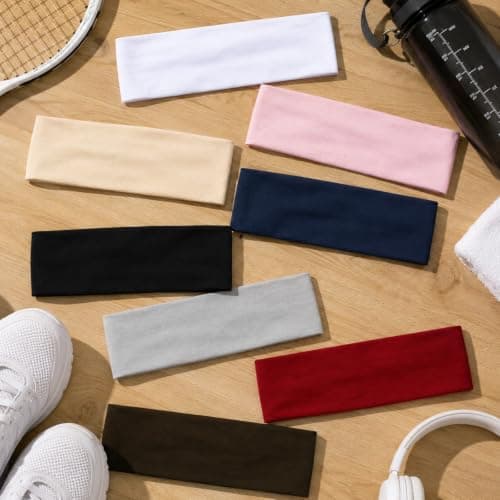 Headbands for Women Non Slip Soft Hairbands for Sports Workout Yoga Running