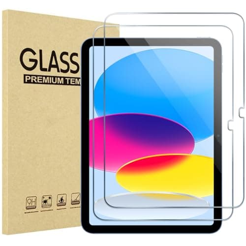 ProCase 2 Pcs Screen Protector for iPad A16 2025 11th Generation 11 Inch/iPad 10th 2022 10.9 Inch, Tempered Glass Film Guard -Clear - Image 1