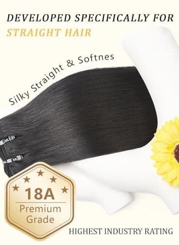 mlip Raw Indian Hair Bundle Straight, Enhanced Quality Bundle, 18A Virgin Hair 12 inches, No Tangle Shedding, Triple the Lifespan, Keep Texture Silky Soft After Multiple Washes, Natural Color - Thumbnail 4