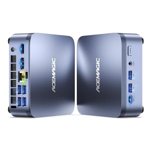 ACEMAGIC M5 Mini PC Intel Core 14500HX Mini Computers, 16GB RAM 512GB SSD, 55W HX-Class Processor 4.9GHz Mini PC Windows 11 Pro Triple 4K HDMI/DP, WiFi 6, Micro Desktop PC for Home Office Business