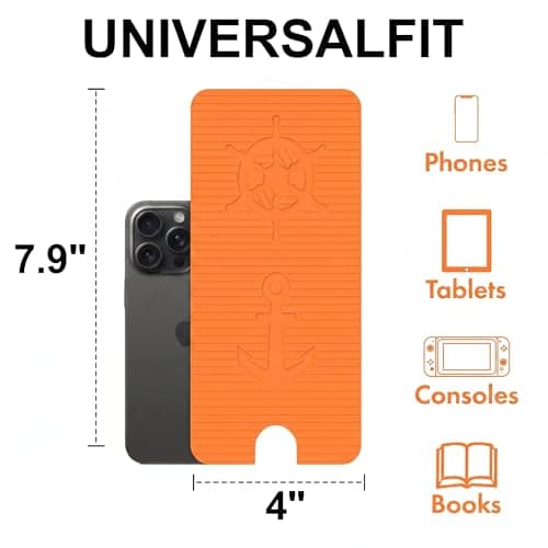 Adjustable Foldable Silicone Phone Stand, Yellow, with Charging Port, Non-Slip Desk Holder for iPhone, Samsung, Tablets - Thumbnail 2
