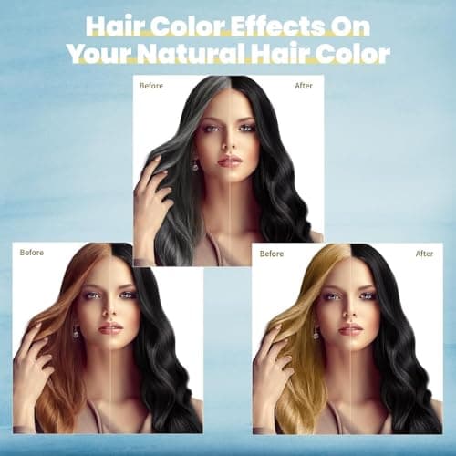 IIIMEIDU MEIDU Black Hair Dye Shampoo 3 in 1 for Gray Coverage, Semi Permanent Hair Color Shampoo for Color Treated Hair Dye for Women Men Champu Para Canas pintar el pelo 500ml - Thumbnail 5