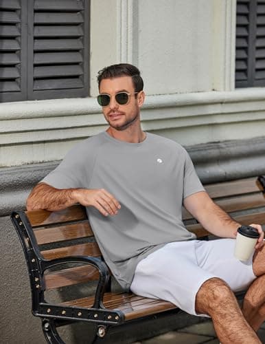 PINSPARK Moisture Wicking Shirts for Men Lightweight Quick Dry Athletic T-Shirts Running Gym Workout Short Sleeve Tee Shirts XL - Thumbnail 6