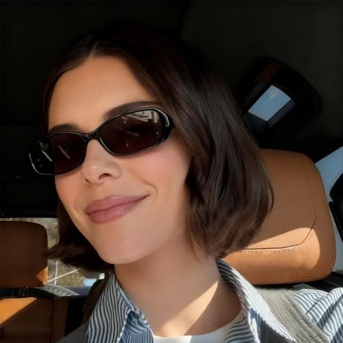 DreamCalf Retro Sunglasses for Women Men Vintage 90s Small Rectangular Sun Glasses 2026 Trendy Narrow Shades - Thumbnail 2