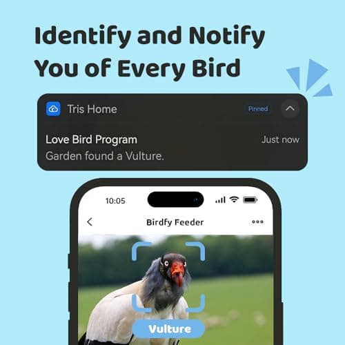 Smart Bird Feeder with Camera, AI Bird Species Identification Solar Powered Panel, 4k HD Video Bird House with Camera for Outside Garden, Instant Arrival Alerts, Ideal Gifts for Lover - Thumbnail 6