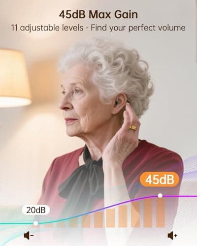 BIGPROT OTC Hearing Aids for Seniors, Superior Sound Quality, Comfort & Invisible design, AI Noise Cancellation, 120+ Hours of Charging Case Usage, 3 Smart Scene Modes - Thumbnail 4