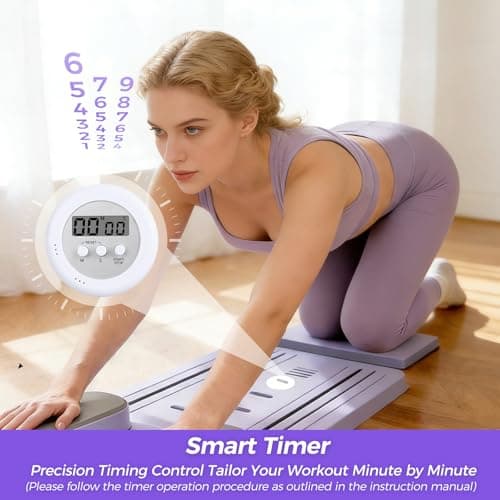 Pilates Board,Flo Pilates Portable Reformer 2026 , Pilates Board for Home Workout,Multi-Purpose Foldable Pilates Reformer Board, 9-in-1 Pilates Reformer Equipment with Timer for Fitness, and Exercise - Thumbnail 6