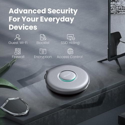 Tongyu AX3000 WiFi 6 Router ZETTABEAM, 2404Mbps Dual Band Easy Mesh OFDMA MU-MIMO 100 Devices Gigabit Internet Wireless Routers, 4 FEM 4 Antenna VPN Travel Router for Modem Home Gaming Computer - Thumbnail 4