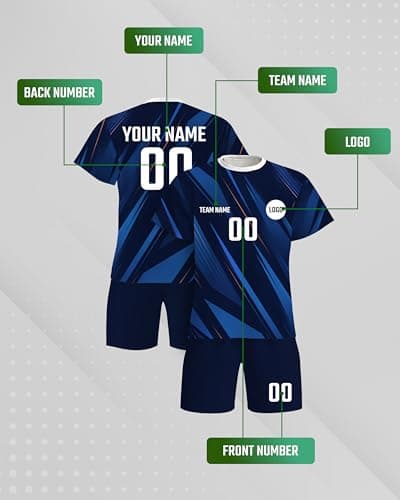 Custom Soccer Jersey with Name Number for Kids Adults, Personalized Football Shirt Pajamas Loungewear Set, Breathable Fan Uniform for 2026 Gameday Tournament, Camisa de Futbol para Hombres Kids. (UY) - Thumbnail 4
