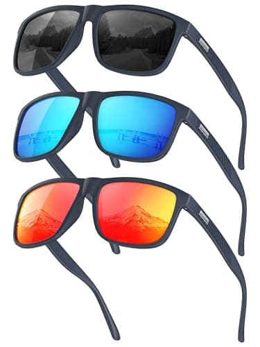 CIFOYA Sunglasses-for-Men Polarized Mens Sunglasses: Retro Sun glasses with UV Protection for Driving Fishing Golf - Image 1