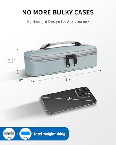 WOODAKE Insulin Vial Cooler Travel Case TSA Approved 300g Reusable Ice Brick Insulin Pen Case Holds 2 Pens and 2 Vials Long Lasting Medicine Cooler for Travel Camping and Outdoor Activities (Gray) - Thumbnail 4