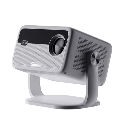 [500+APPS/600 ANSI/Voice Control] Projector with Apps WiFi and Bluetooth ,Smart Projector Support 4K Native 1080P with Apps Built in,360° Rotation & 150"Display Projectors for Bedroom Outdoor