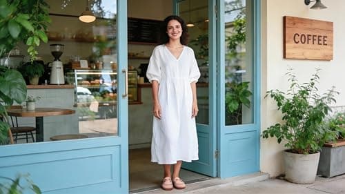 BEAUSEEN Women's Flat Penny Loafer with Leather Breathable Ladies Shoes for Long Time Standing Pink,8 US - Thumbnail 2