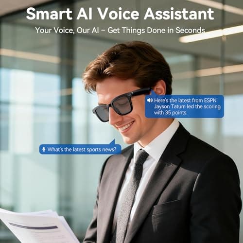 Amwentu Smart Glasses with Camera, 1080P Video Recording Glasses for Life - Thumbnail 4