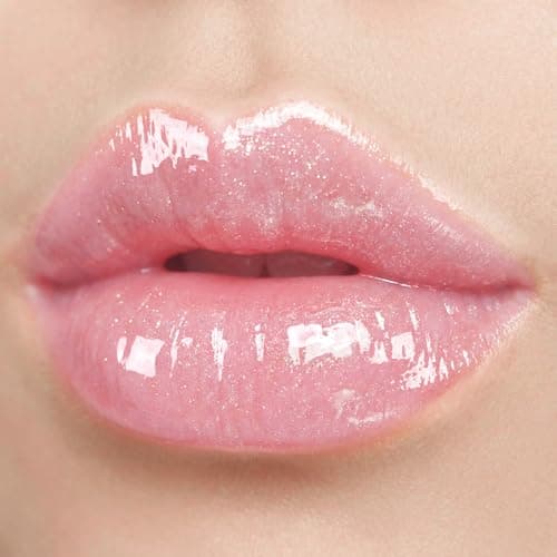 HECI BEAUTY Glitter Lip Gloss, Hydrating High Shine Lipgloss for Women, Non-Sticky Plumping Lip Oil with Vitamin E, Long Lasting Shimmer Finish for Daily Makeup, Candy Pink 0.21 fl oz - Thumbnail 2